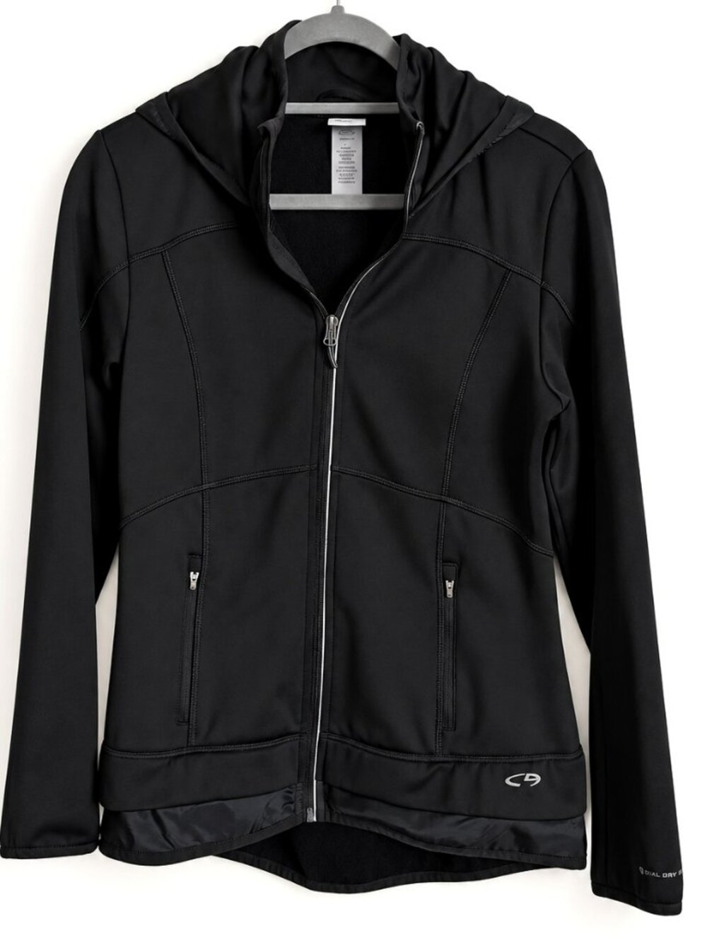 C9 by Champion Black Hooded Full Zip Athletic Jacket